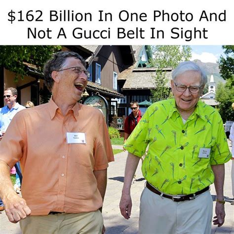 warren buffett bill gates not a gucci belt in sight|Bill Gates and warren.